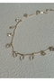 Heliophilia Silver Collar de Latón con Piedra de Circonio Dorado